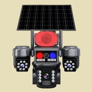4G Solarna PTZ Sim Kamera sa 3 Objektiva