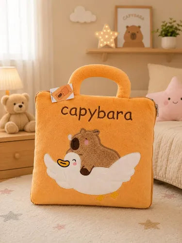 Jastuk Ćebe 2u1 Capybara – Mekano ćebe i jastuk za dom i putovanja